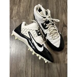 Nike Alpha Strike 3/4 TD Dual Pull 579370-100 White/Black‎ Football Cleat Men 12